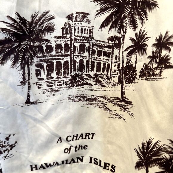 Vintage Hawaii Koko Head Hawaiian Shirt Map Mens Size Small - Picture 3 of 7